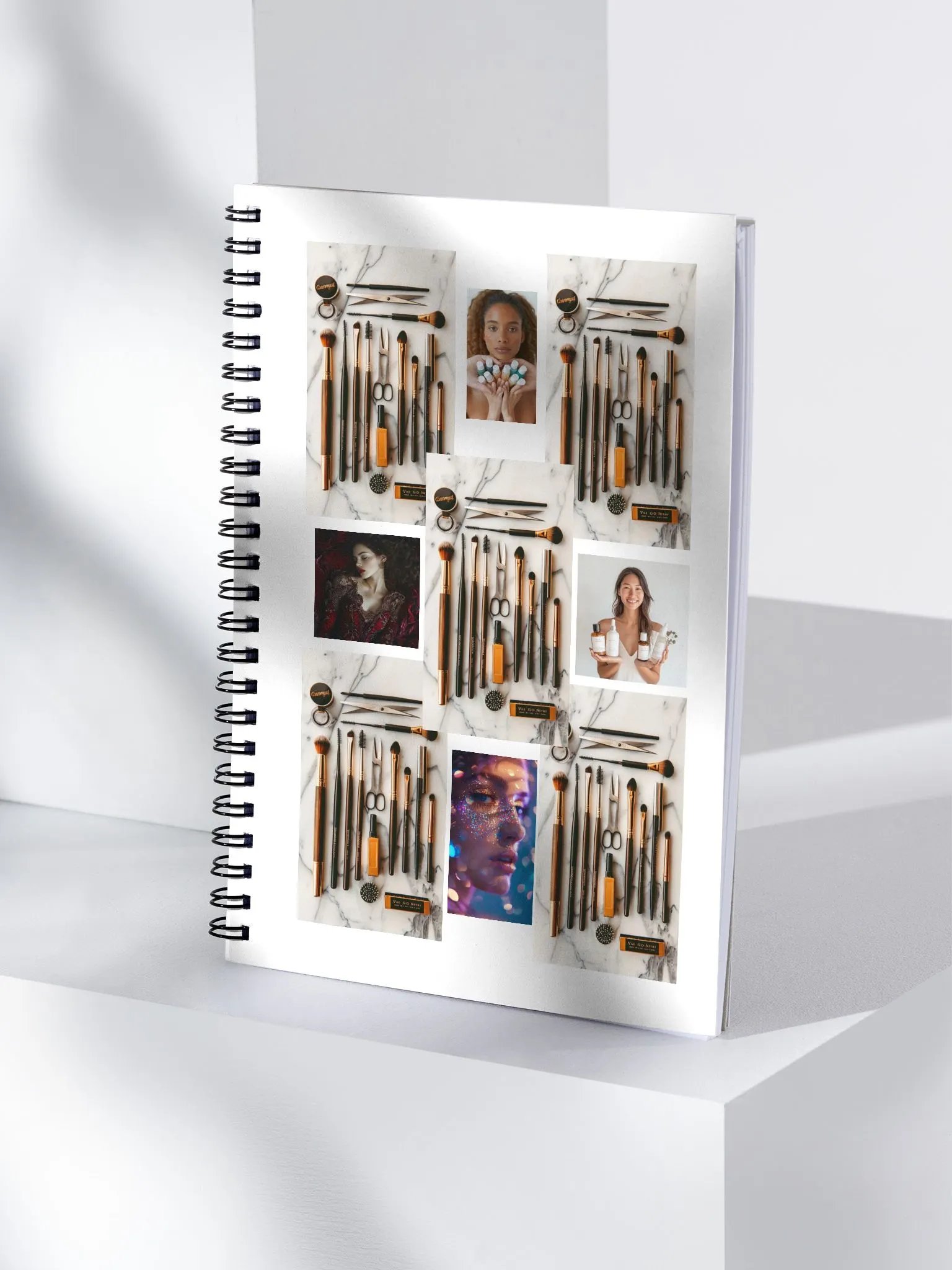 Beauty Makeup Brushes Spiral Notebook product image (4)