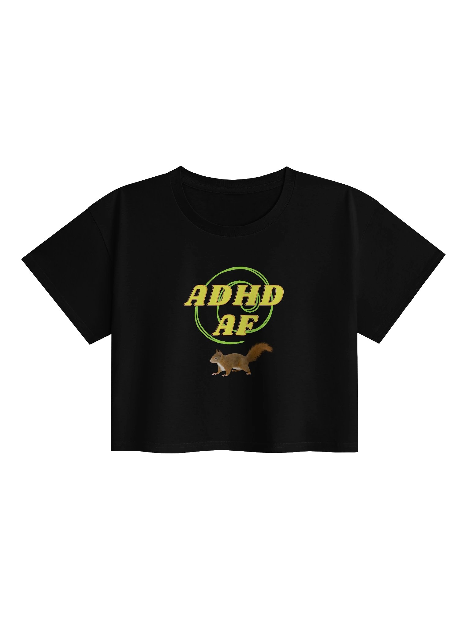 ADHD AF Green Swirl Crop Top product image (1)