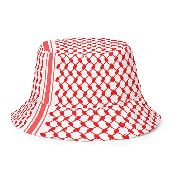 Red Keffiyeh Bucket Unisex Hat product image (1)