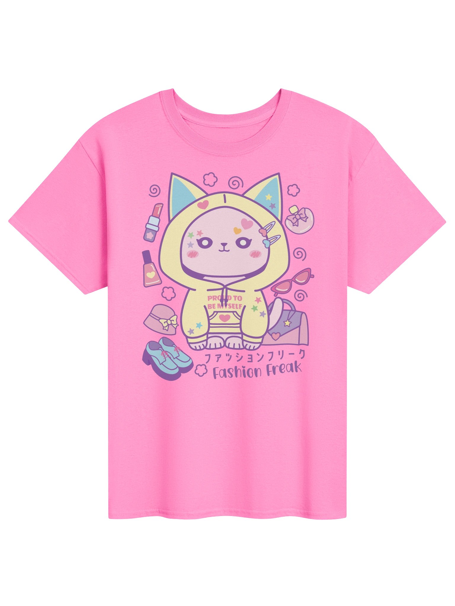 Fashion Freak Cat - Unisex Adult Heavyweight T-shirt product image (1)