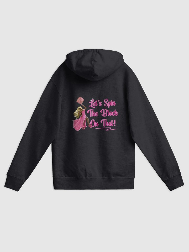 Let's spin the block zipper hoodie product image (1)