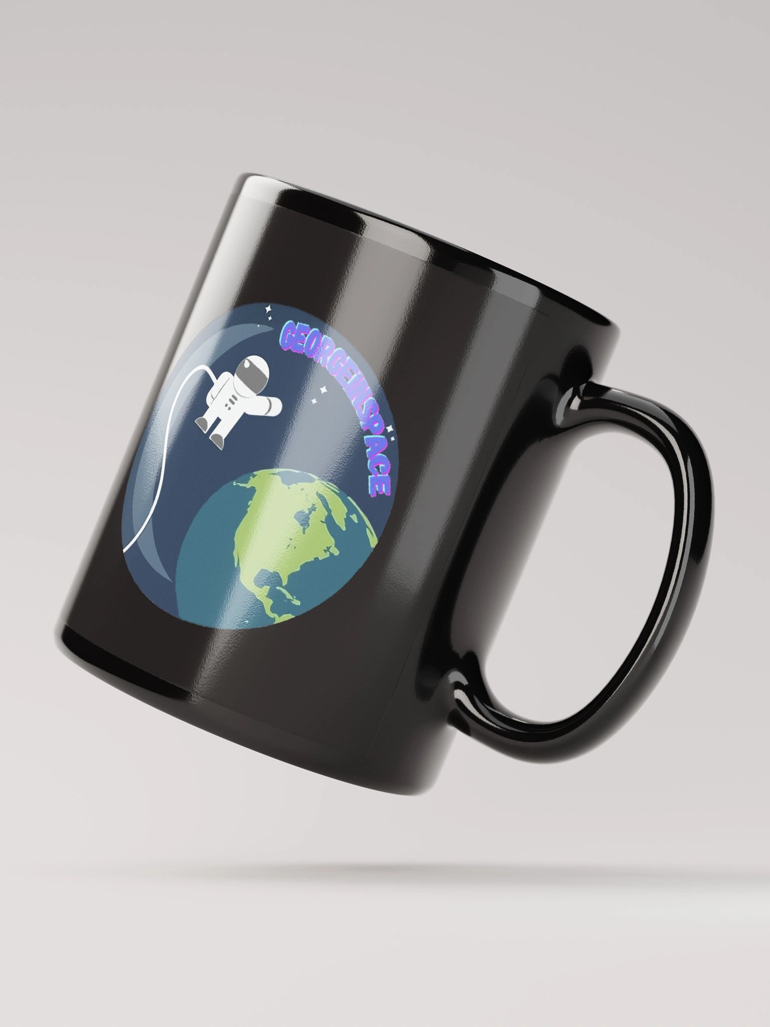 GeorgeInSpace Black Glossy Mug product image (4)