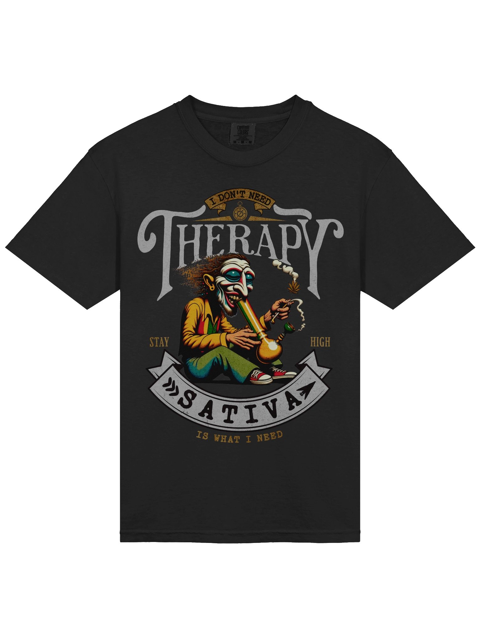 I Don't Need Therapy - Sativa Is What I Need - Heavyweight T-Shirt product image (8)