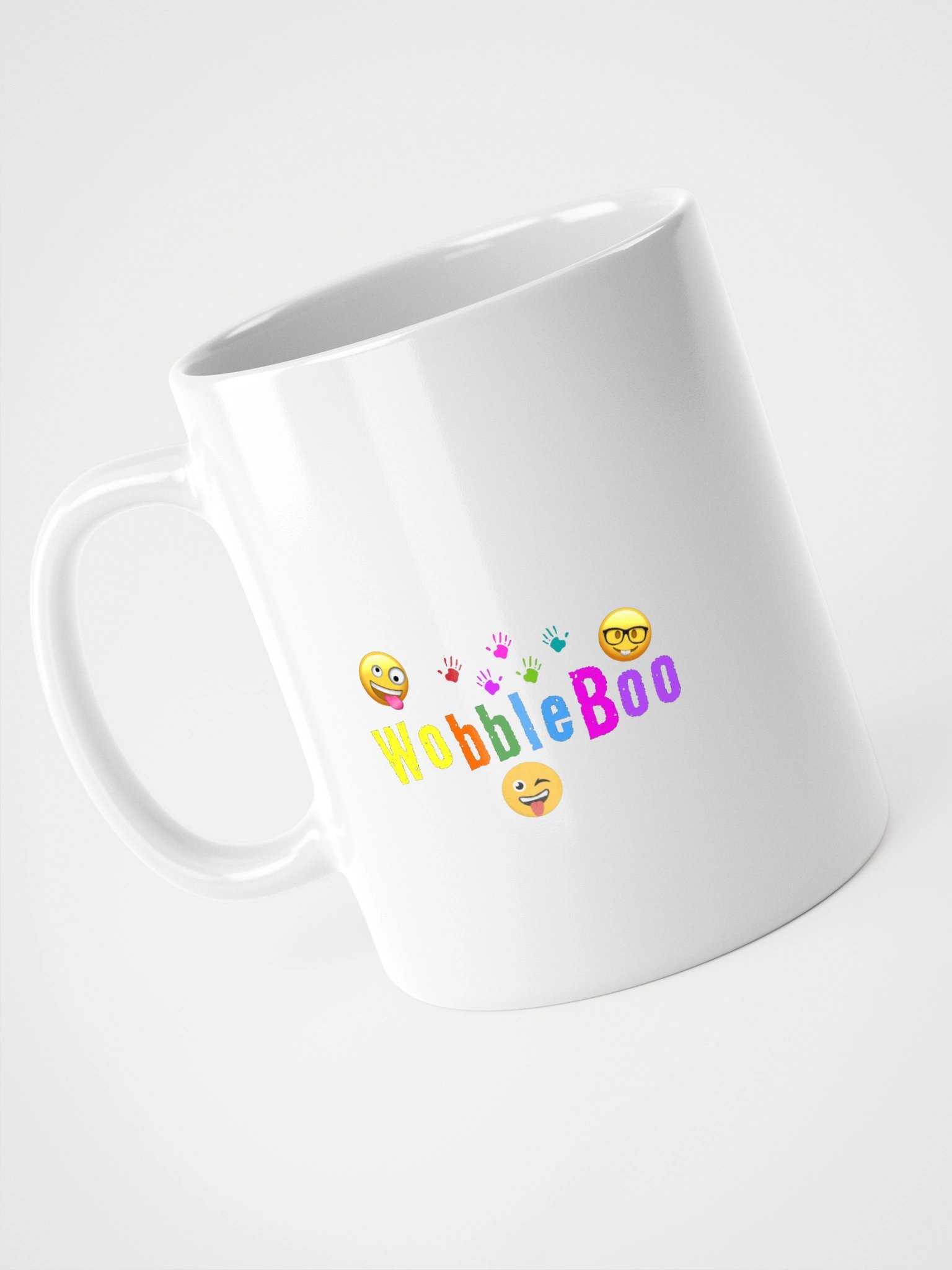 WobbleBoo White Glossy Mug product image (5)