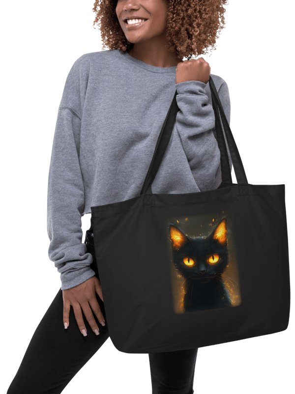Shoulder bag with fire eyed cat product image (2)