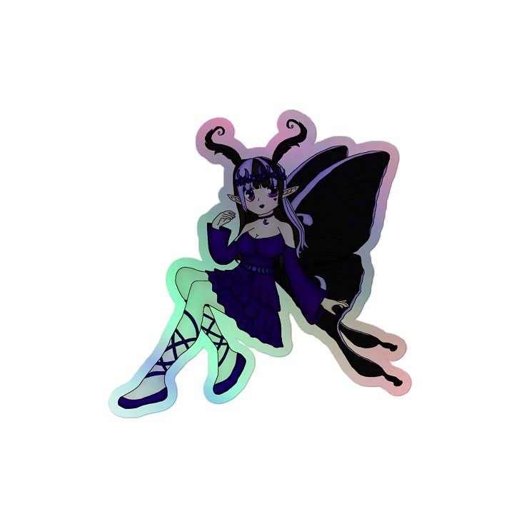 Moon Moth Mystic Holographic Sticker product image (2)