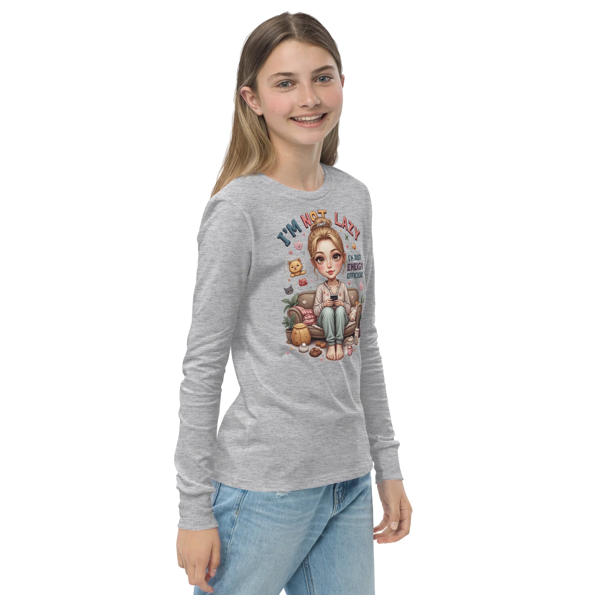 I'm Not Lazy I'm Energy Efficient Long Sleeve Tee product image (16)