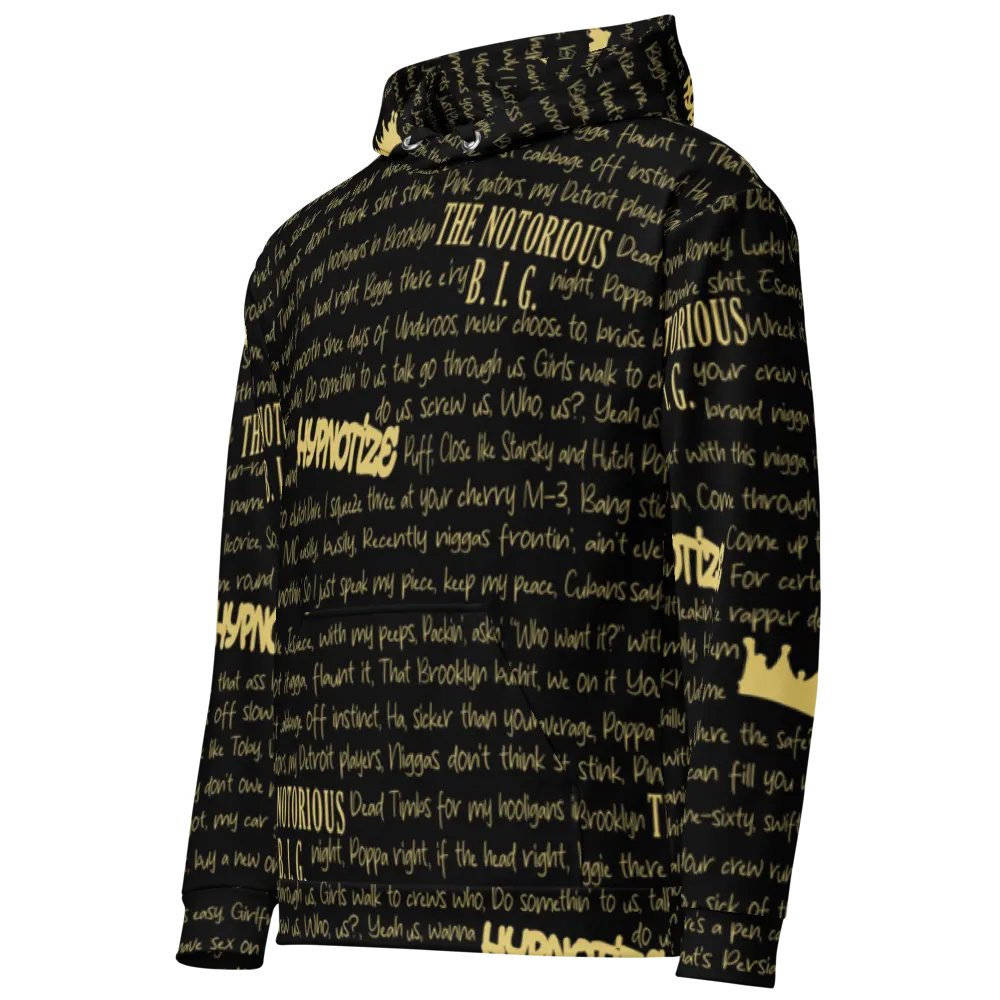 Hypnotize - The Notorious B.I.G. - BLACK w/GOLD - Unisex Hoodie product image (1)