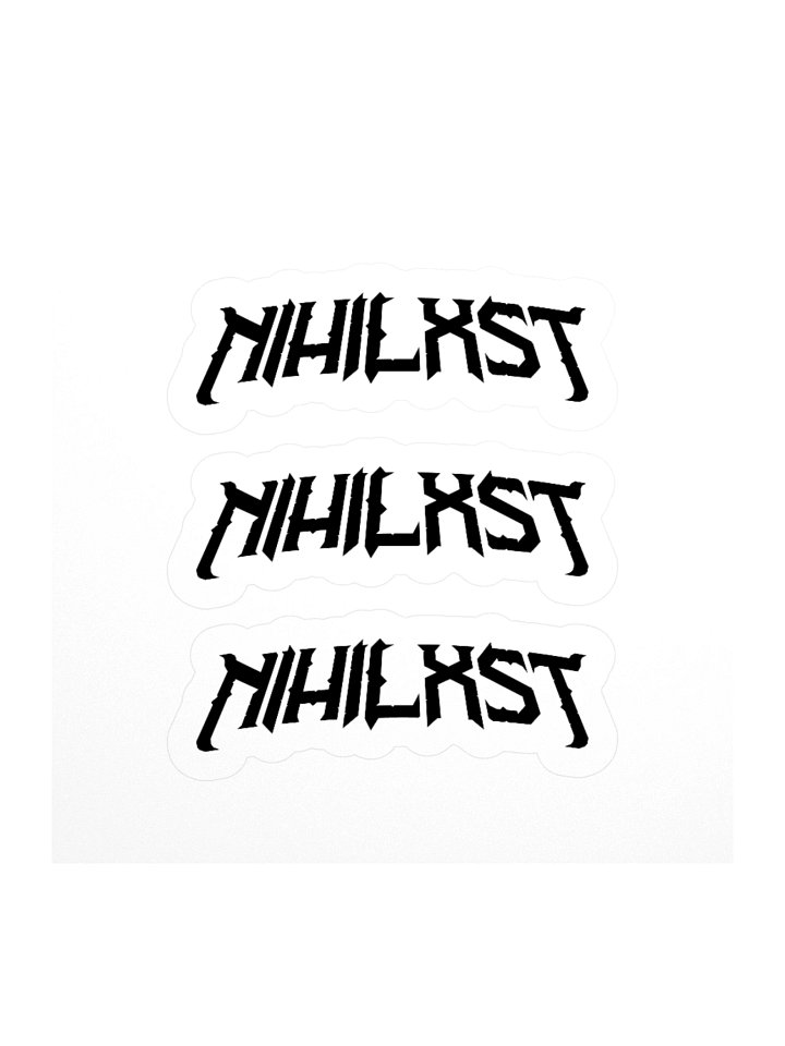 NIHILXST Stickers (x3, Black) product image (1)