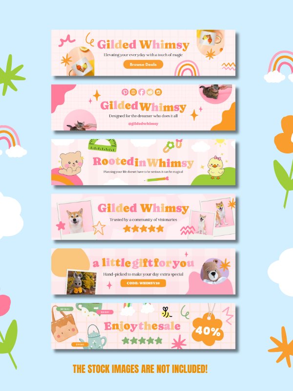 MRR/PLR Garden Etsy Banner Canva Templates product image (2)