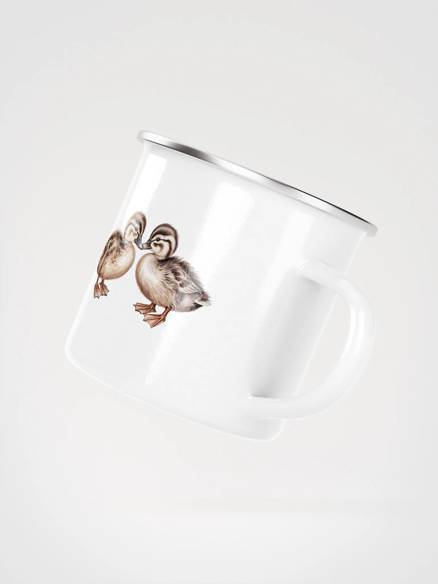 Symmetry of FluffY DUCKS Enamel Mug - Lieblingstasse mit Entchen product image (4)
