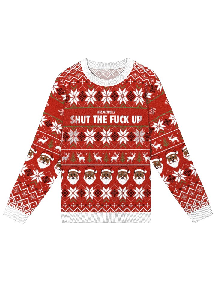 Ugly christmas sweater "STFU" product image (1)