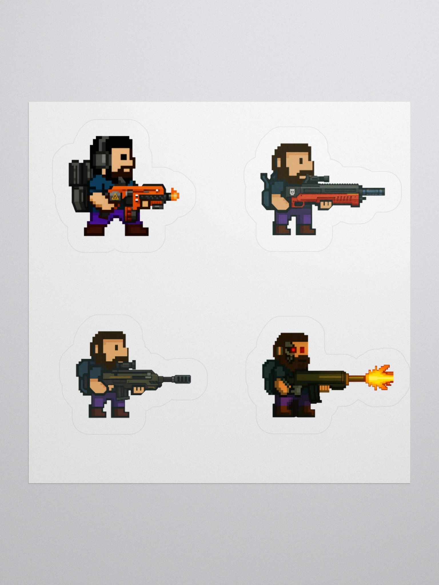 Retro Diver Sticker Set product image (2)