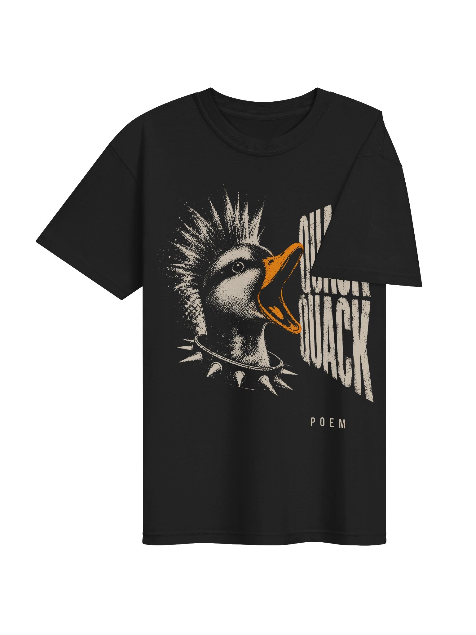 Punk Duck Quack Poem Heavyweight Graphic Tee product image (4)