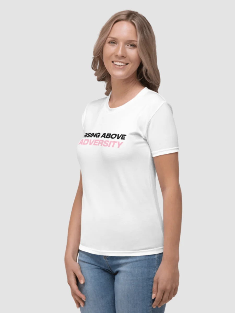 Breast Cancer Awareness: Rising Above Adversity T-Shirt - White product image (2)