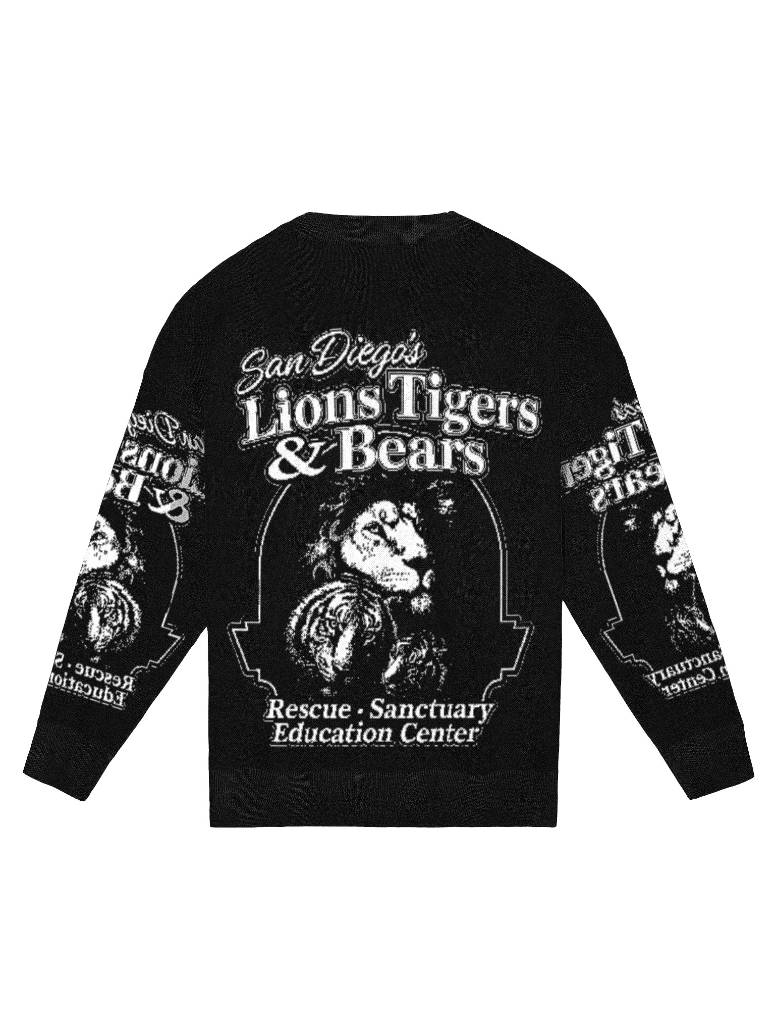LTB Giant Logo Knit Sweater (Black/White) product image (2)