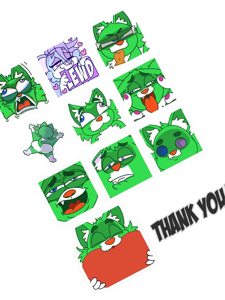 Emote Sticker Set 2025 pt 1 product image (1)
