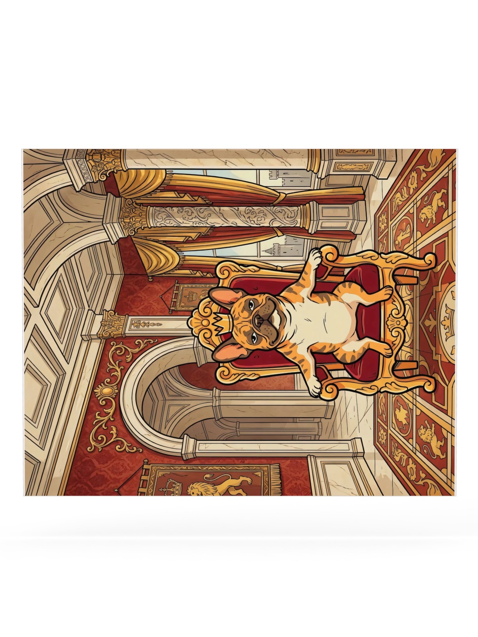 French Bulldog on the Throne Poster product image (20)
