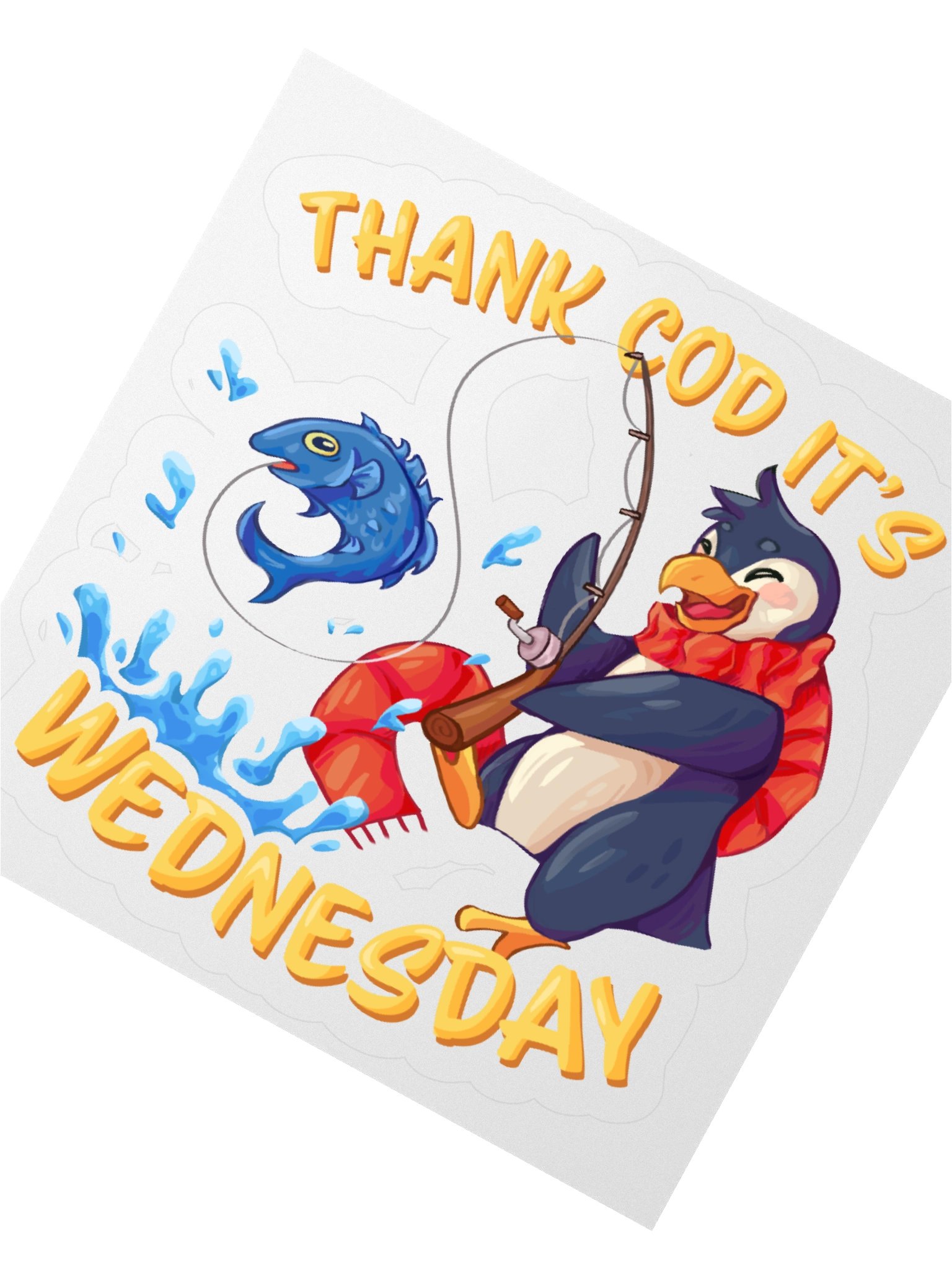 Thank Cod It's Wednesday [Sticker] product image (2)