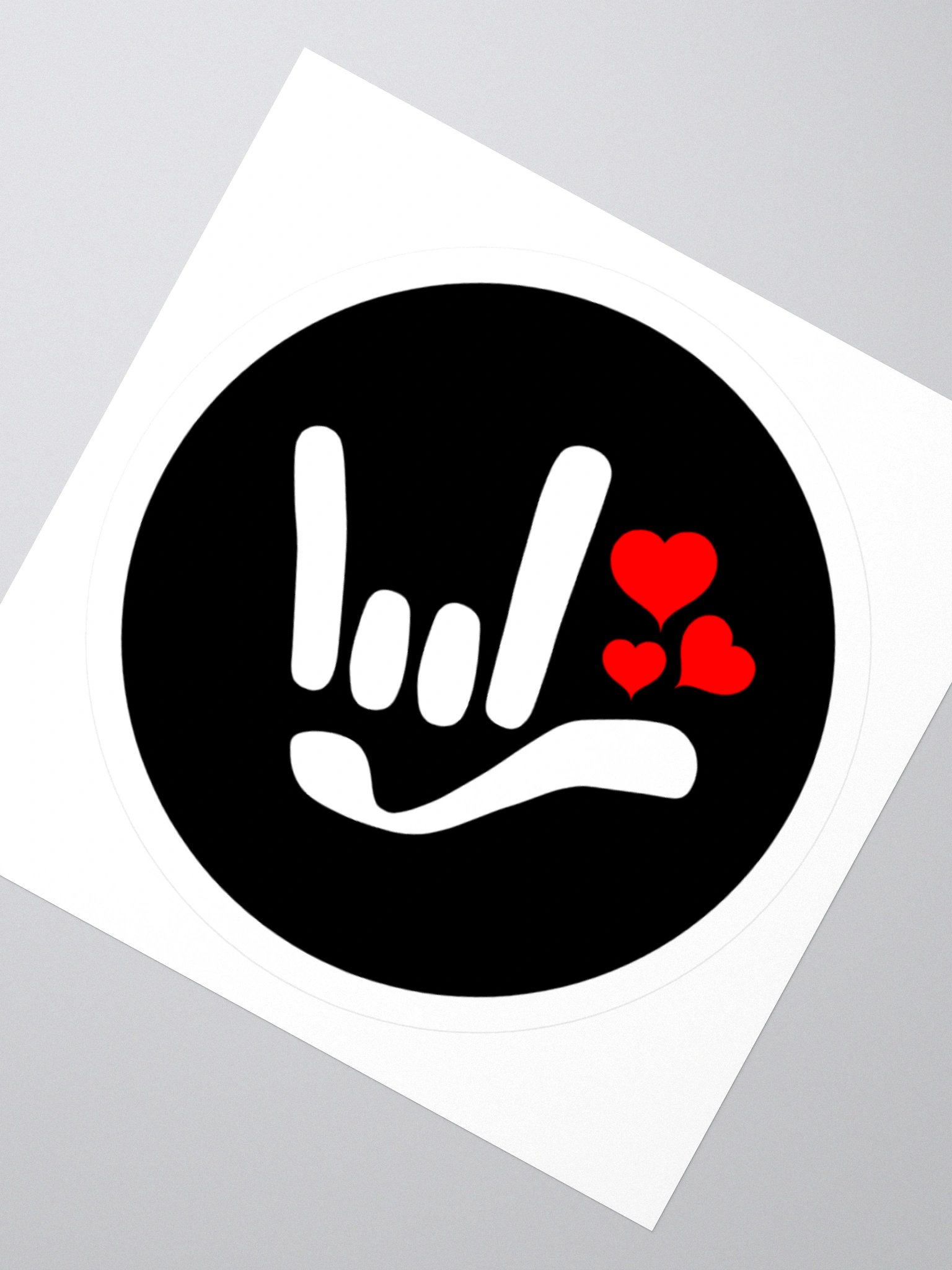 ILY with Heart Sticker product image (2)