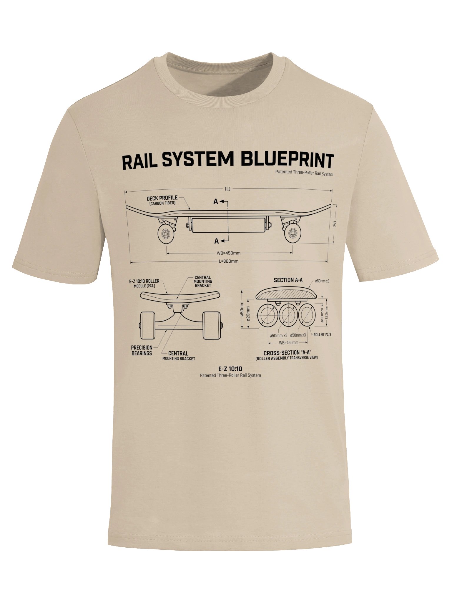E-Z 10:10 Rail System Blueprint Tee product image (7)