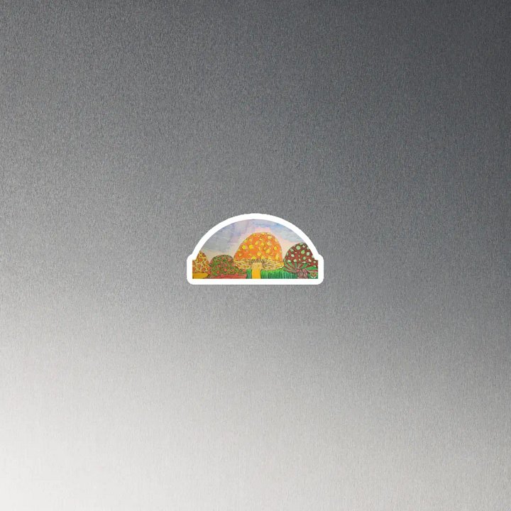Whimsical Mushroom Die-Cut Magnets product image (2)