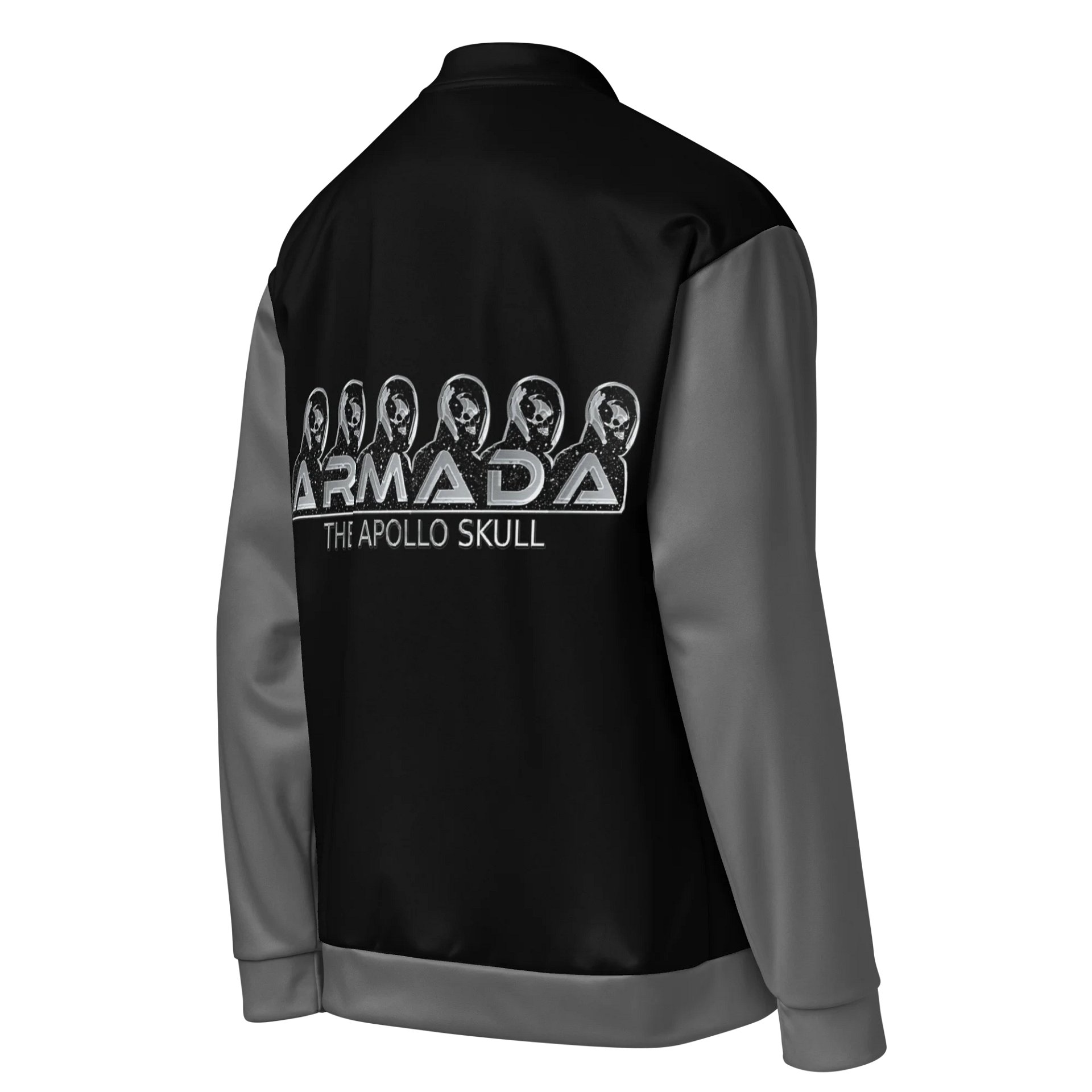Armada Grey Sleeves Bomber Jacket product image (4)