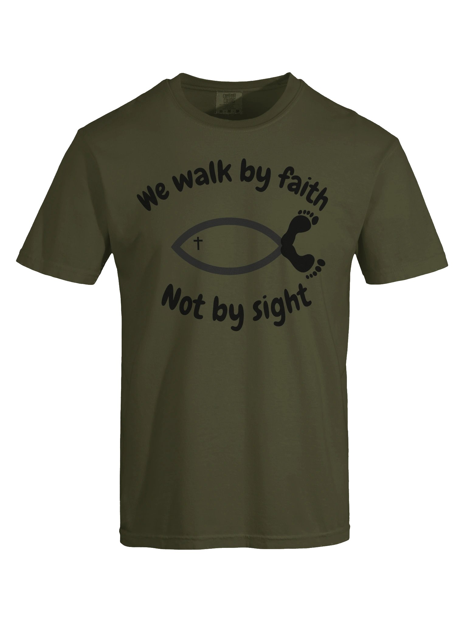 We Walk By Faith Not By Sight | 2 Corinthians 5:7 Christian Faith Shirt | Kingdom Life Co. product image (39)