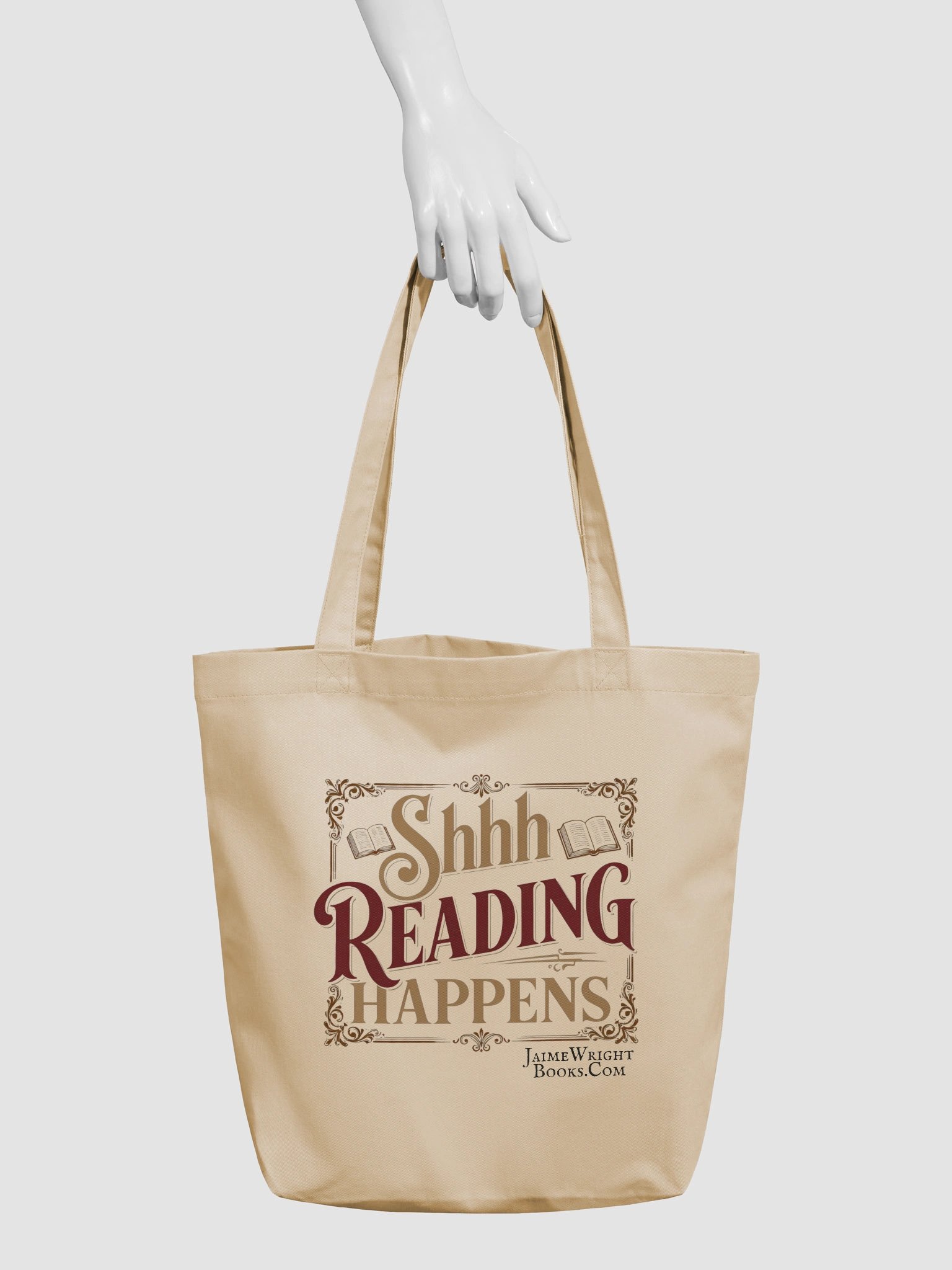 Shh... Reading Happens Tote product image (3)