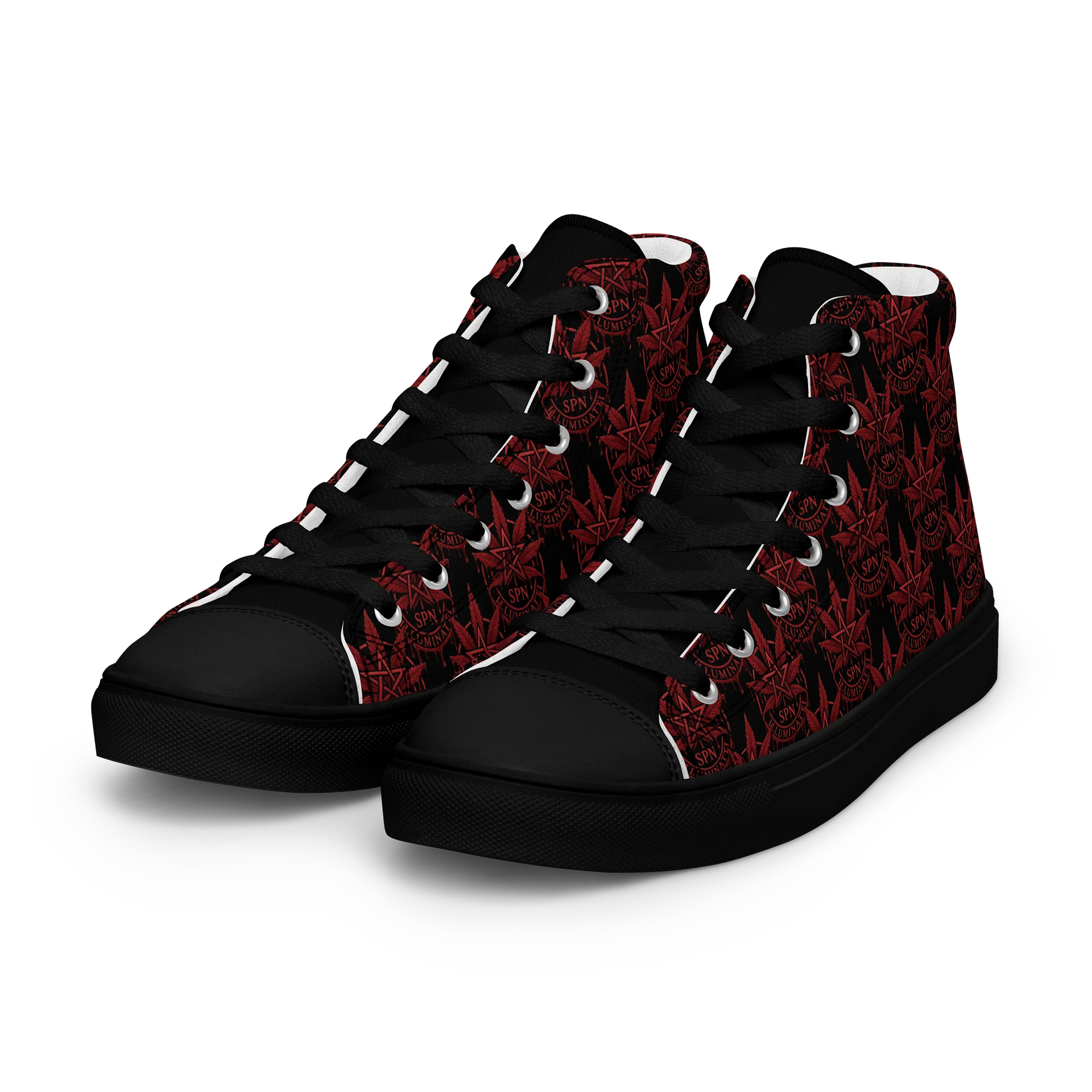 SPN Red & Black High Top Canvas Shoes product image (6)