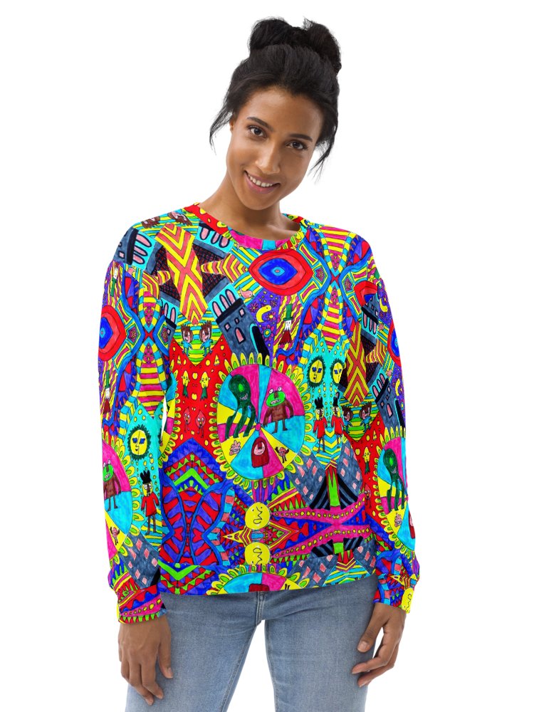 Abstract Doodle Monster Roulette Unisex Sweatshirt product image (5)