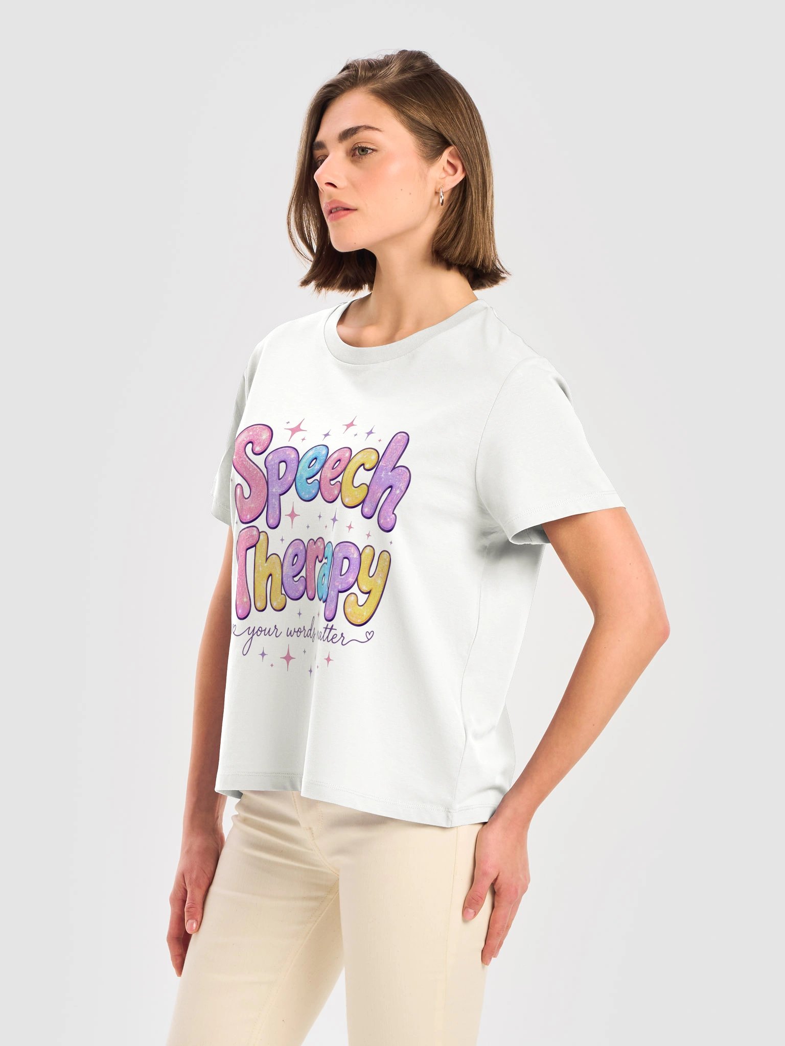 Speech Therapy Shirt | Your Words Matter SLP Gift Tee for Women product image (7)
