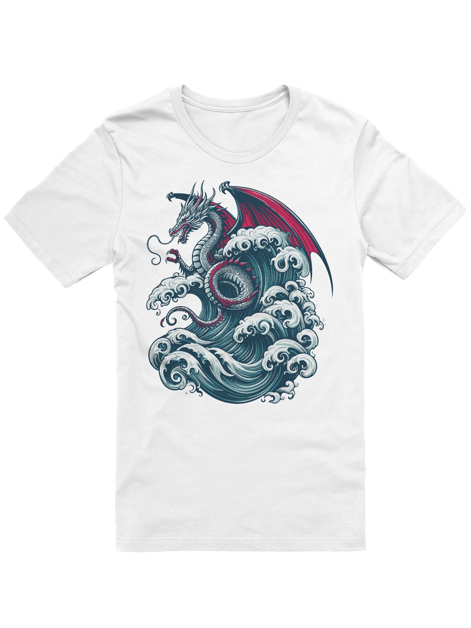 Dragon Sailing Big Waves T-Shirt: For the Adventurous Spirit product image (1)