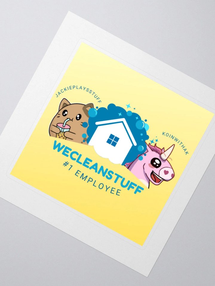 We Clean Stuff Sticker product image (2)
