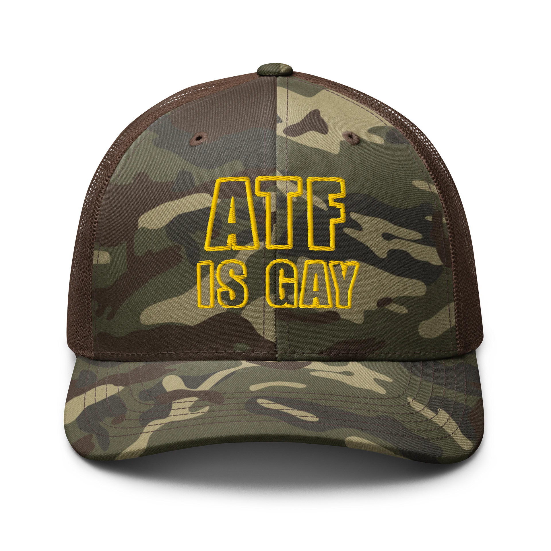 ATF IS GAY Camo Hat product image (1)