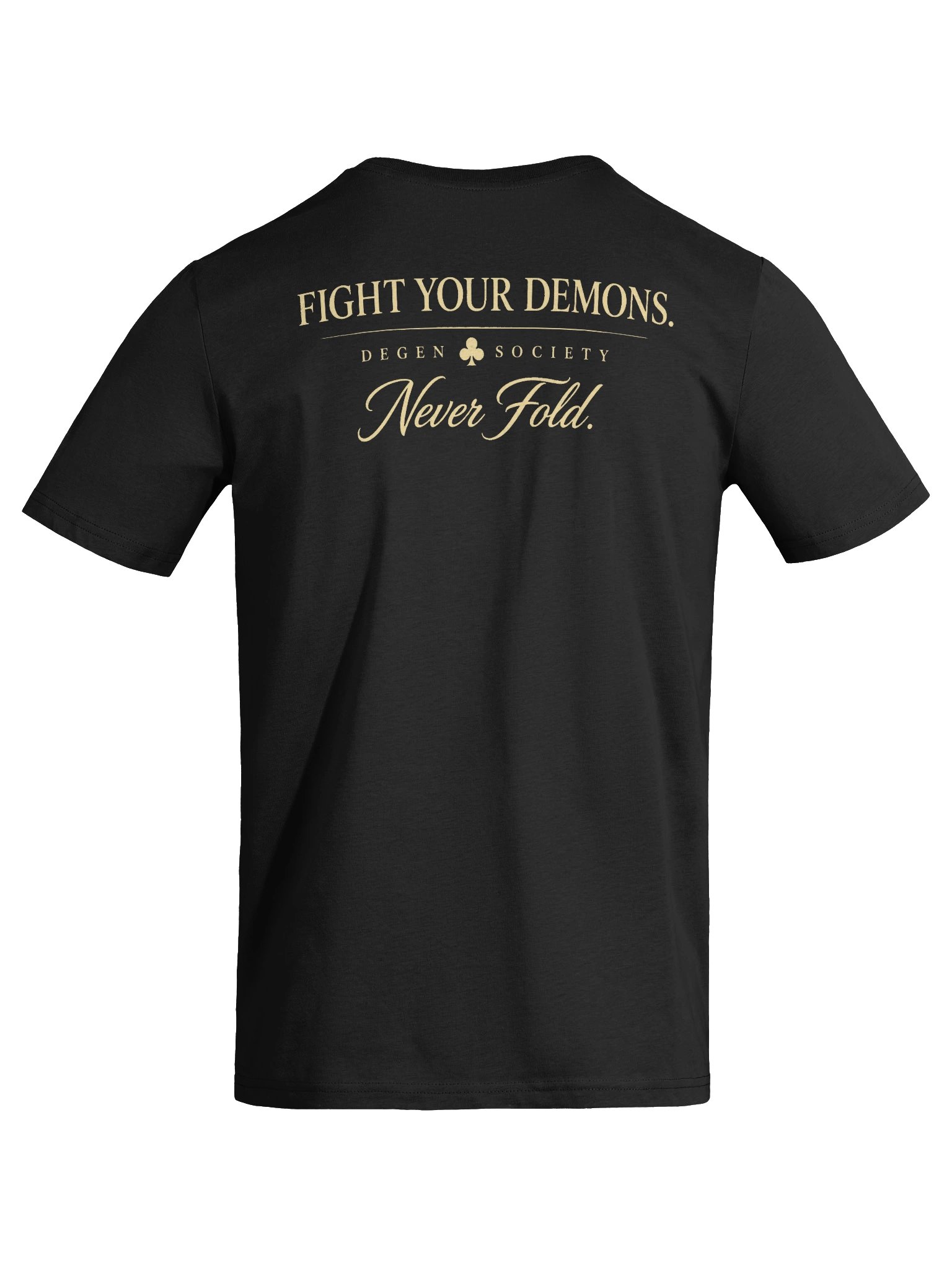 DEGEN SOCIETY – Never Fold Club Tee product image (5)