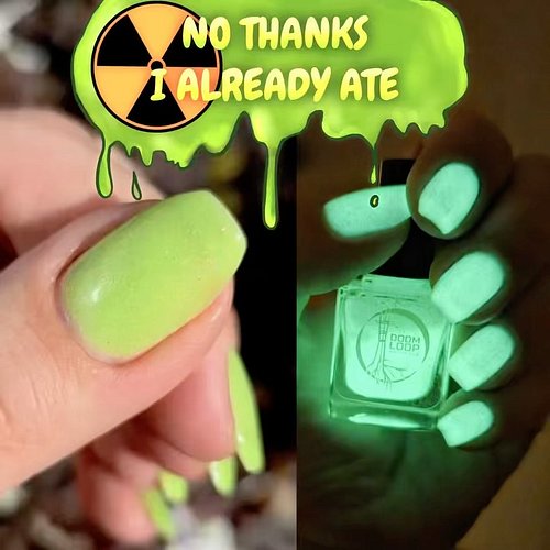 Doom Loop’s debut August @littlelacquerbox shade is NO THANKS I ALREADY ATE. Inspired by the most uncanny of forbidden experi...