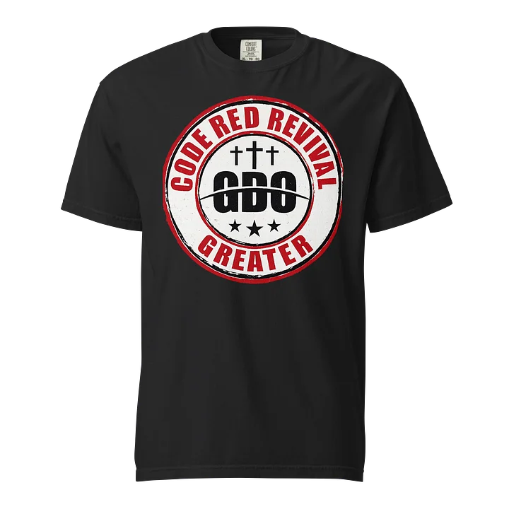 Greater Code Red Black Short Sleeve T- Shirt product image (1)