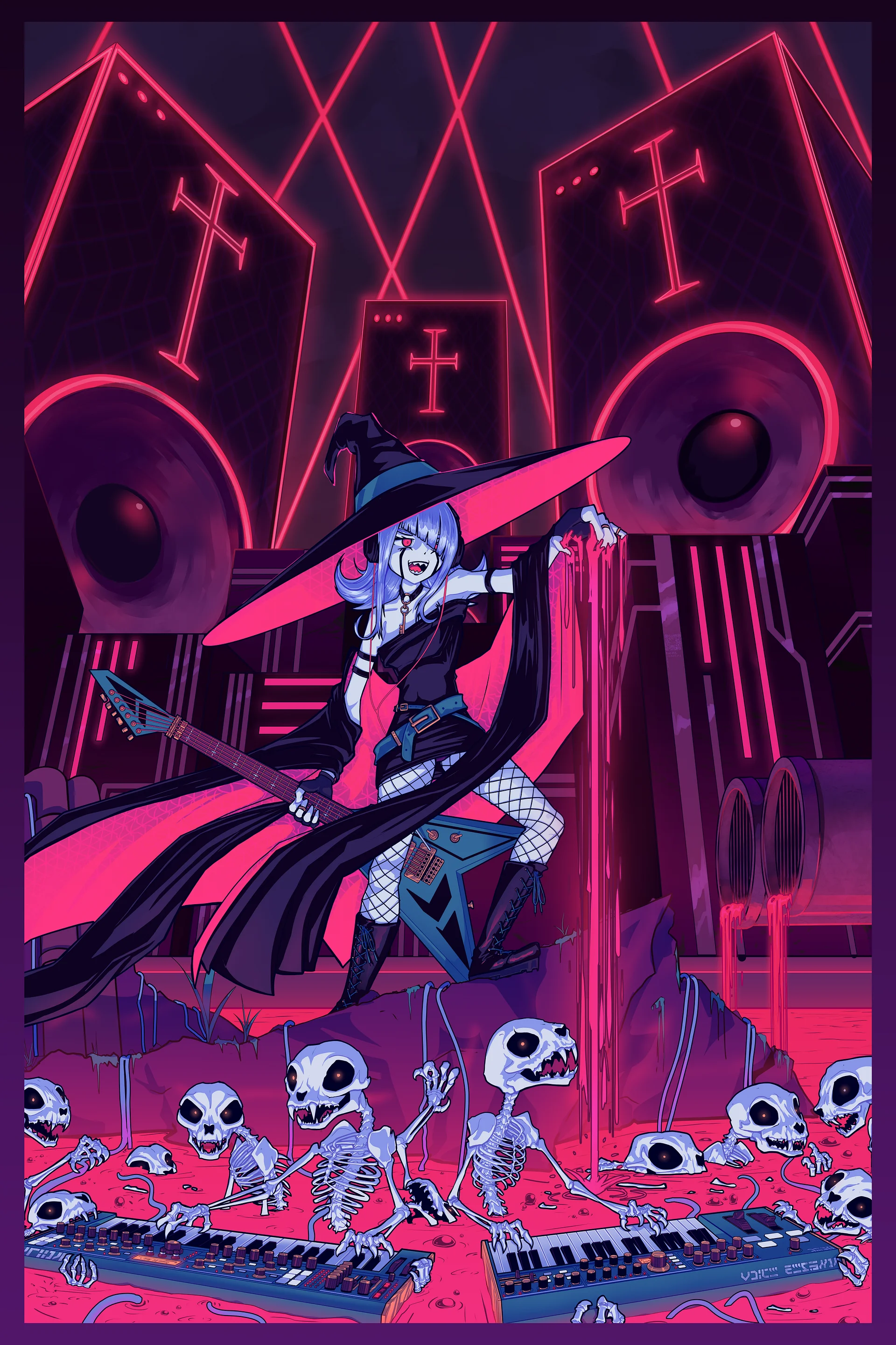 DarkSynth Witch Print product image (1)