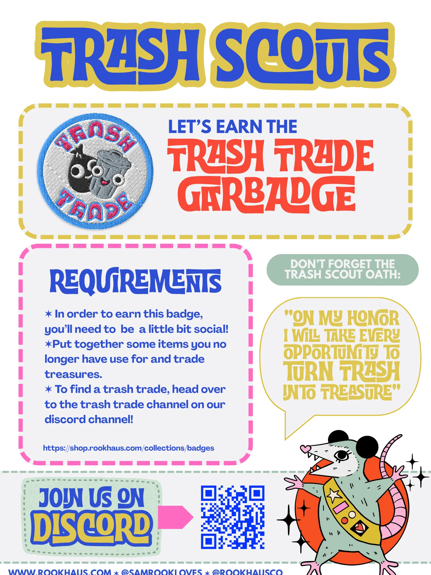Trash Scouts GARBADGE: Trash Trade - Embroidered Patch product image (3)