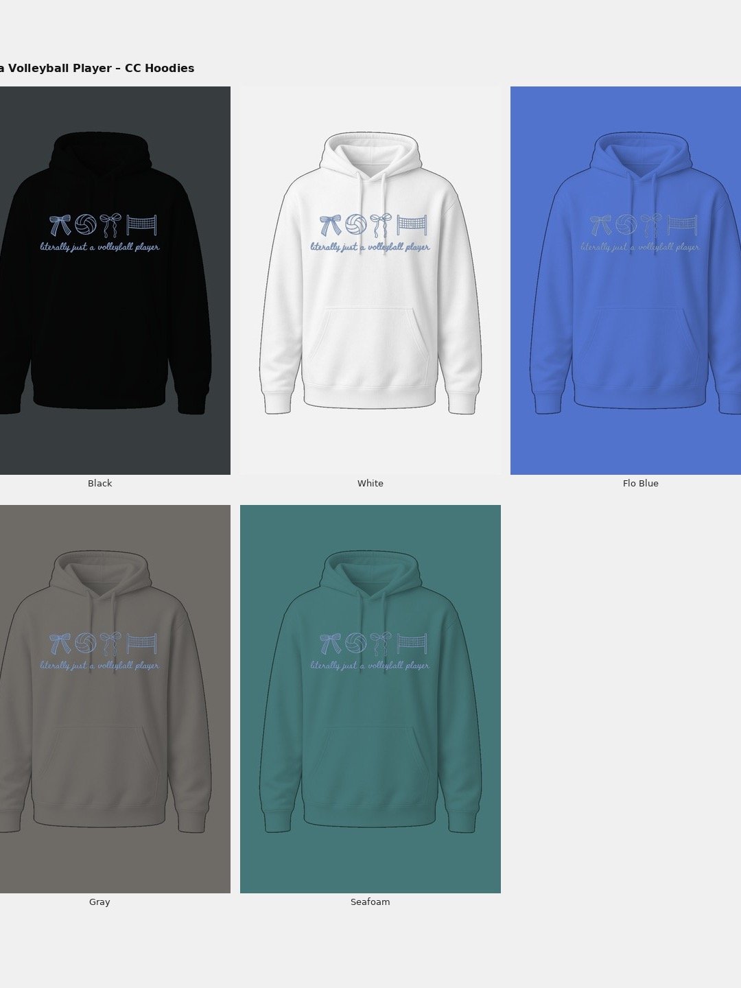 Just a volleyball player Comfort Colors Hoodie product image (2)