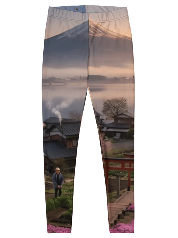 Mount Fuji Graphic Leggings | UPF 50+ Sun Protective Activewear product image (1)
