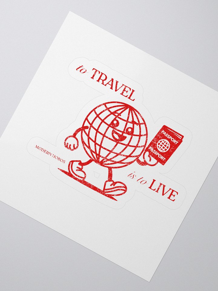 Happy World (Red) Sticker product image (2)