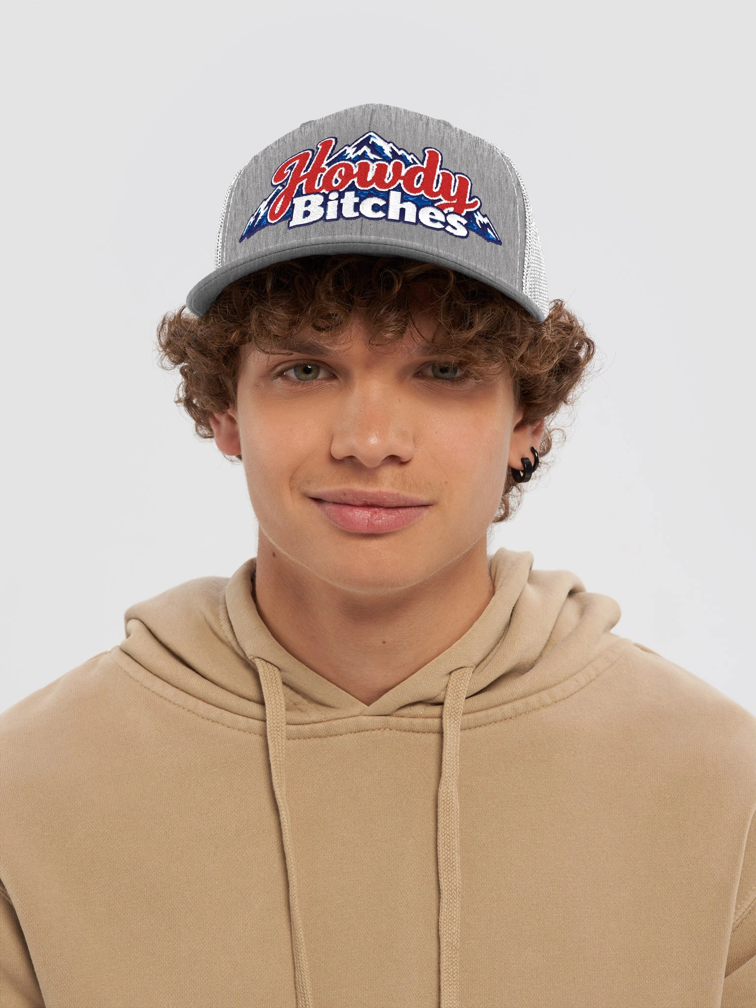 Ashholes Howdy Bitches Mountain Trucker Hat product image (5)
