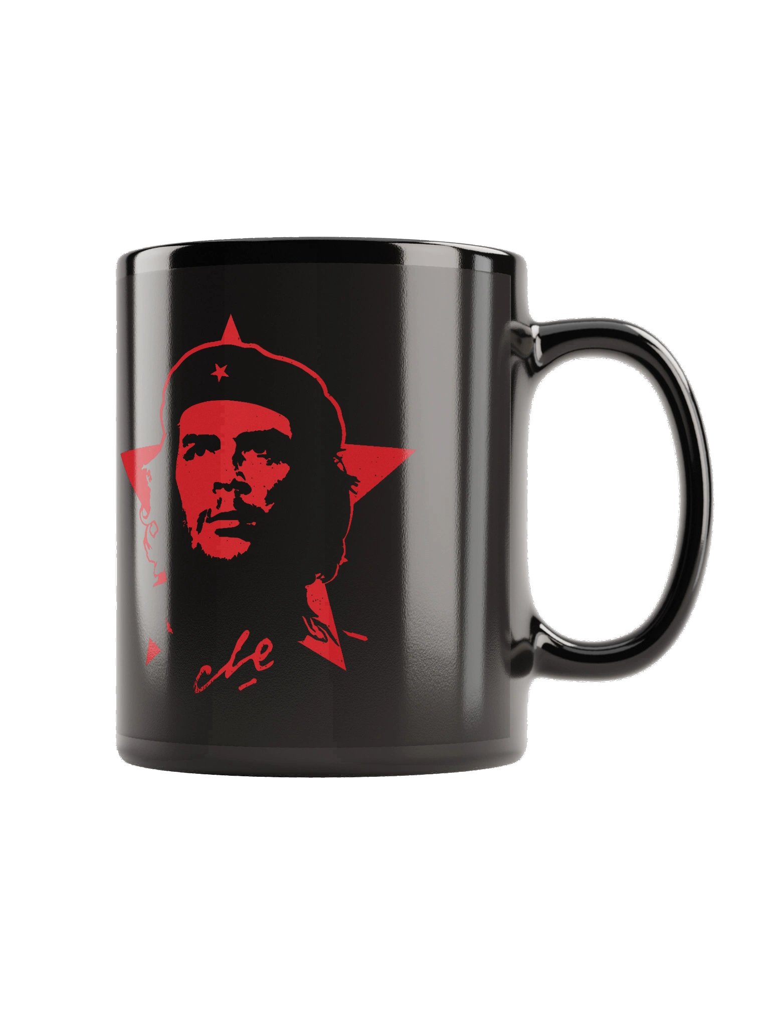 Che Guevara Mug Red Star Revolution Rebel Ceramic Mug Black product image (3)