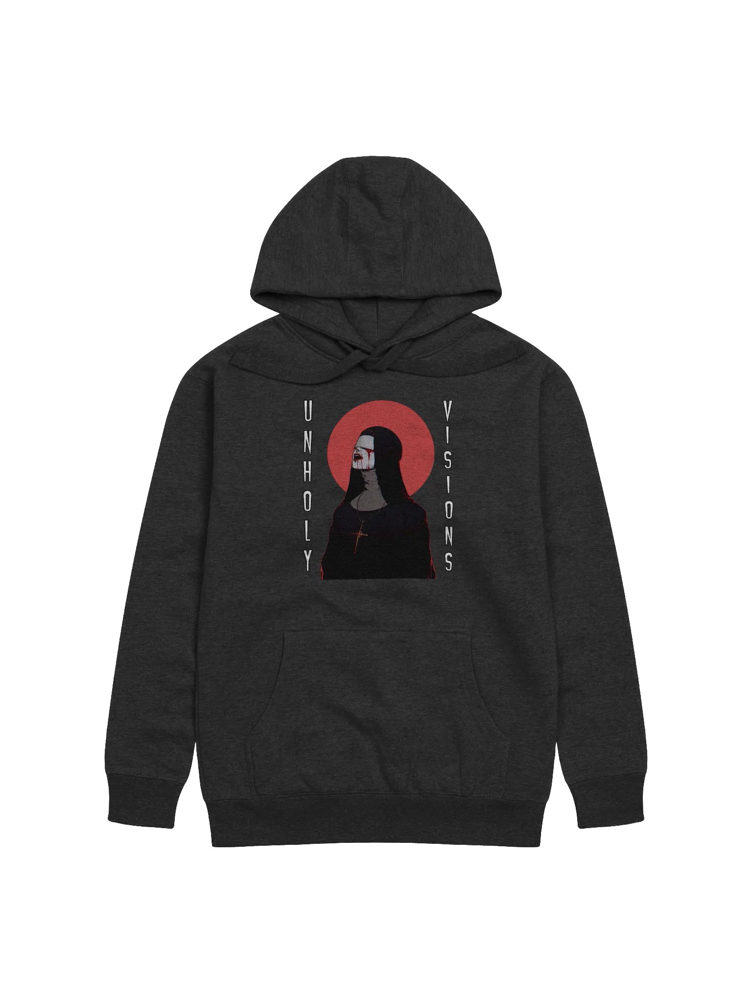 "Unholy Visions" Front Gothic Printed Hoodie product image (1)