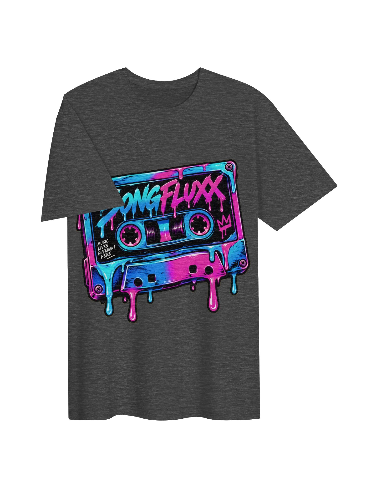 SONGFLUXX Neon Cassette Graphic Tee 3