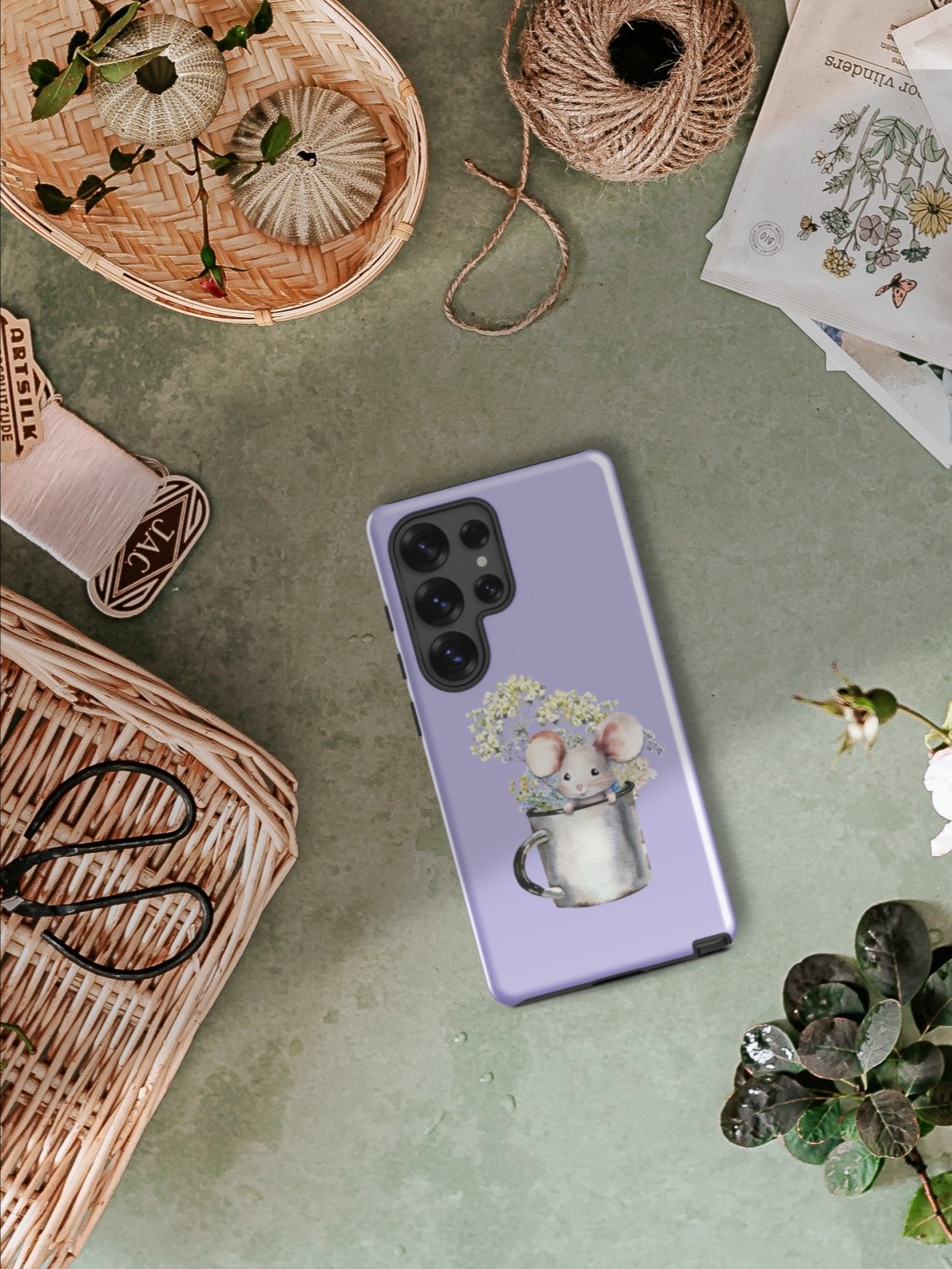 Mouse in a Tin Mug 🌸 Tough Case for ®Samsung product image (3)