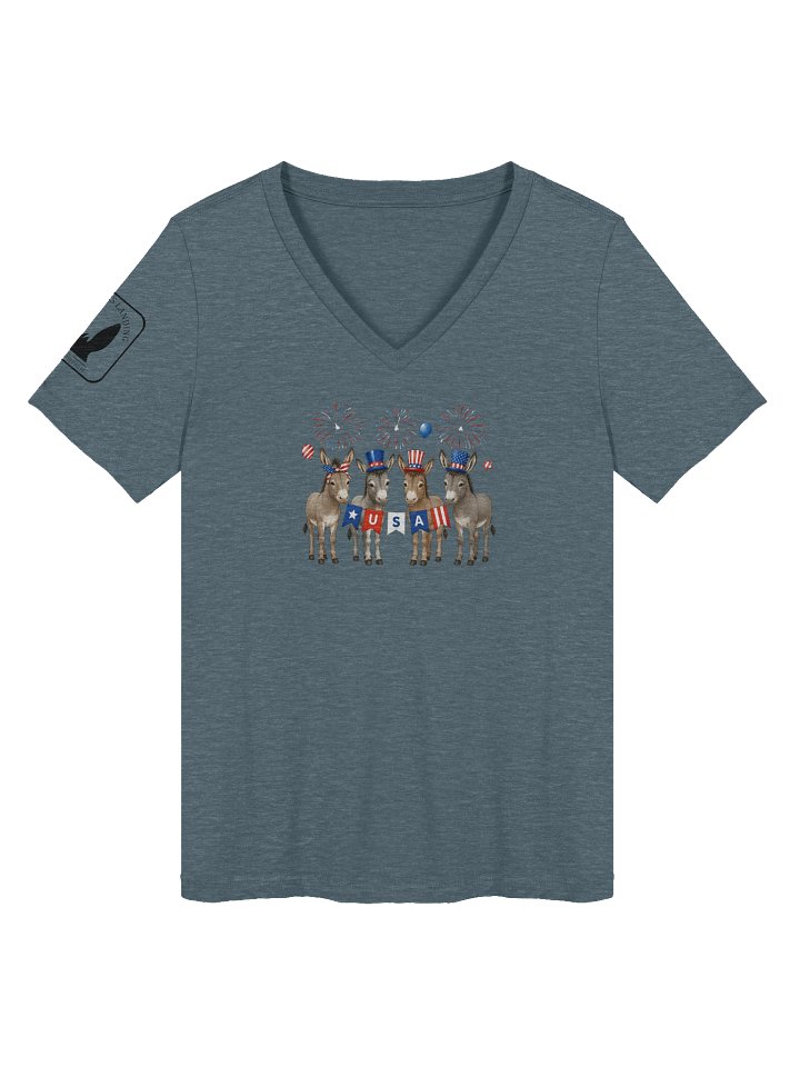 Women's V-Neck USA Donkeys product image (5)