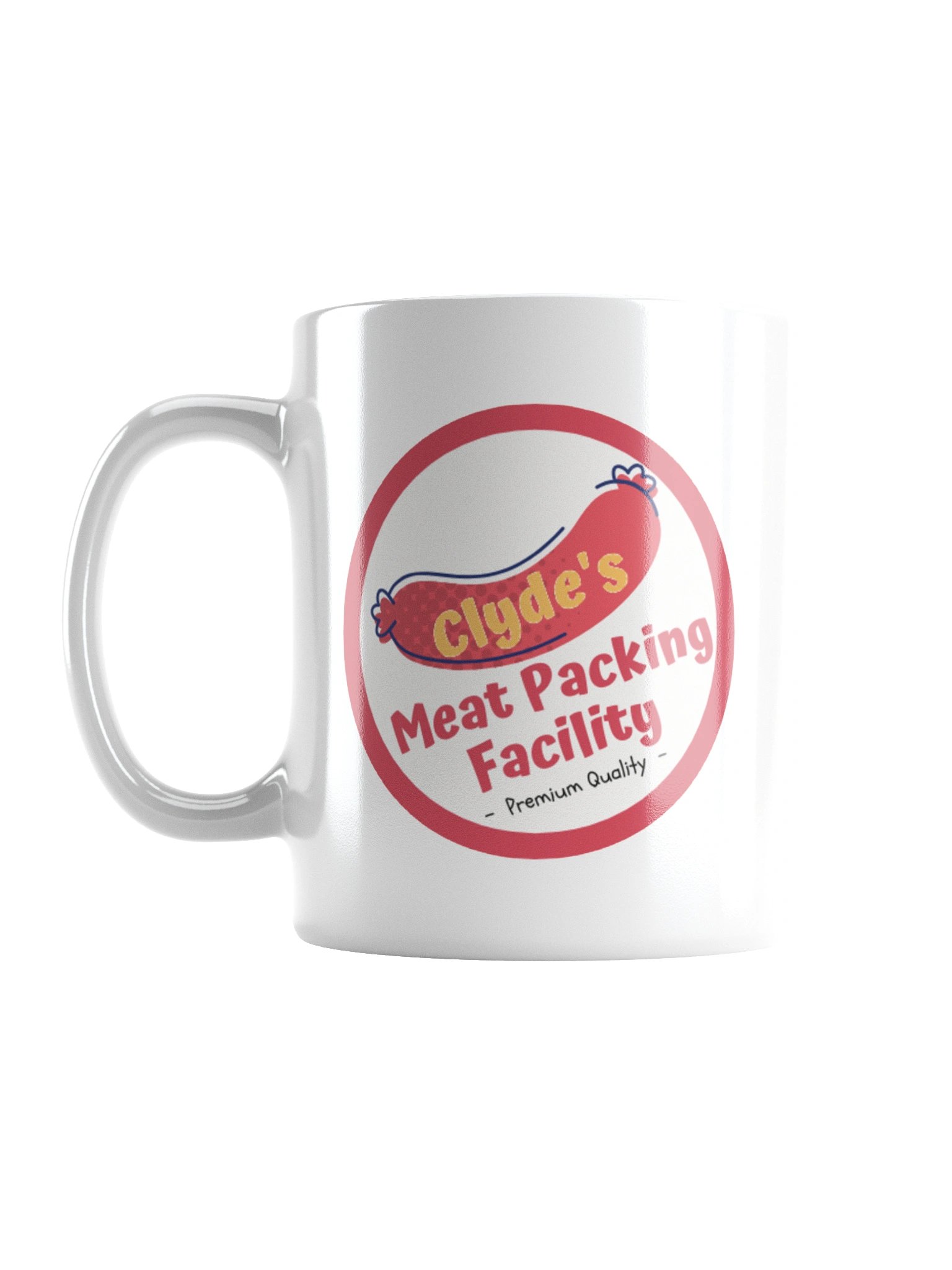 Clyde's meat packing facilty | White Glossy Mug by Mugz product image (1)